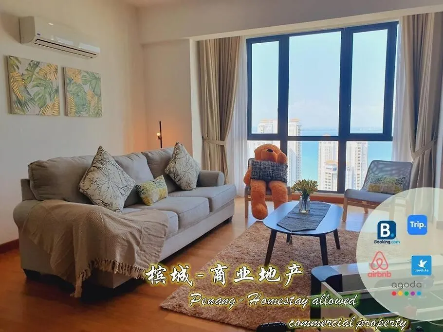 Un1 36 Karaoke Seaview Sunrise Jazz 5 Min Gurney海景 Apartment Tanjung Tokong