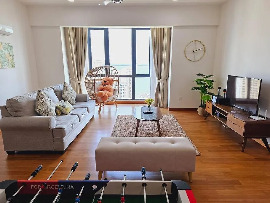 Un1 36 Karaoke Seaview Sunrise Jazz 5 Min Gurney海景 Apartment Tanjung Tokong
